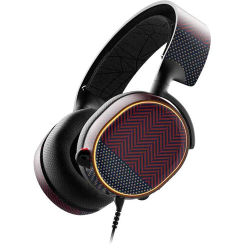 Blocked Polka Dot Chevron SteelSeries Arctis 5 Skin
