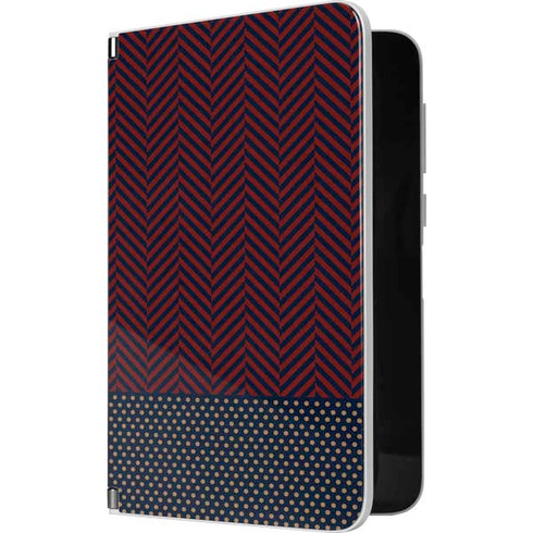 Blocked Polka Dot Chevron Surface Duo Skin