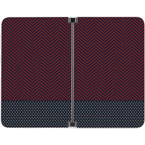 Blocked Polka Dot Chevron Surface Duo Skin