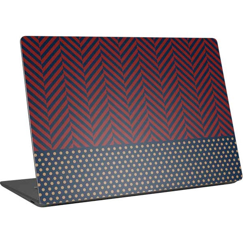 Blocked Polka Dot Chevron Surface Laptop 4 15in Skin