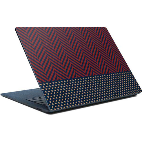 Blocked Polka Dot Chevron Surface Laptop Skin