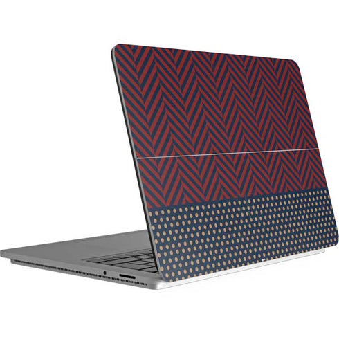 Blocked Polka Dot Chevron Surface Laptop Studio Skin