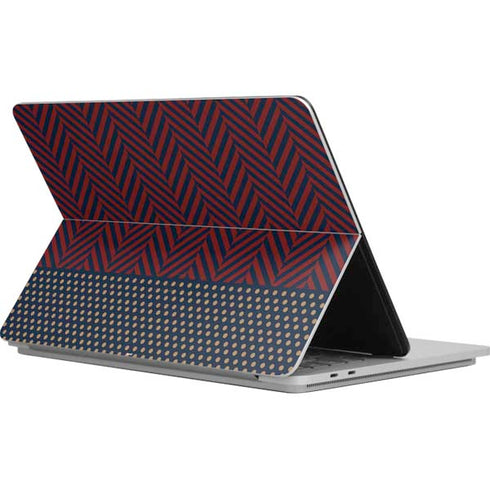 Blocked Polka Dot Chevron Surface Laptop Studio Skin