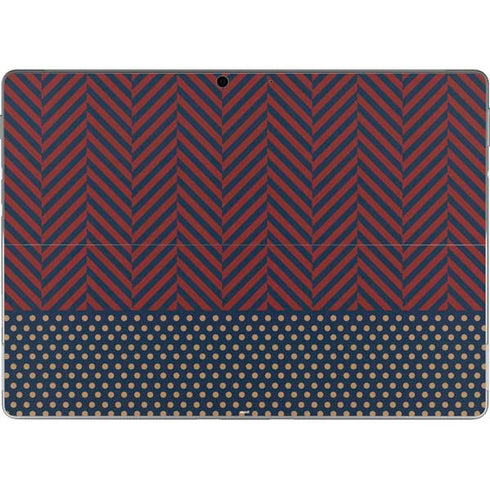 Blocked Polka Dot Chevron Surface Pro 8 Skin