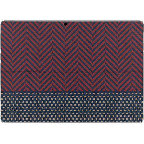 Blocked Polka Dot Chevron Surface Pro 9 Skin