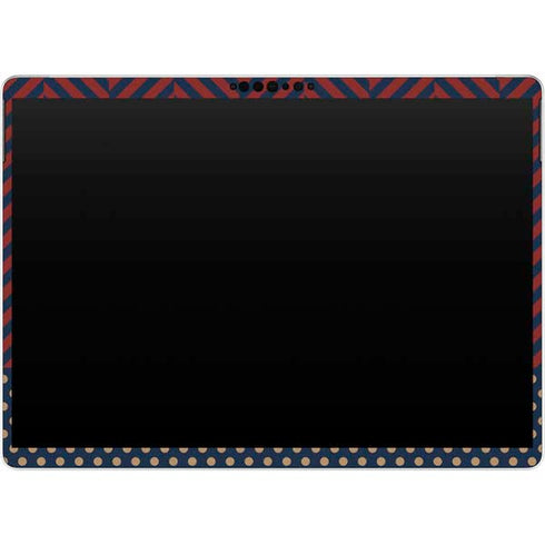Blocked Polka Dot Chevron Surface Pro 9 Skin