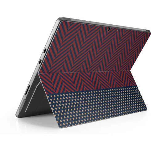 Blocked Polka Dot Chevron Surface Pro 9 Skin