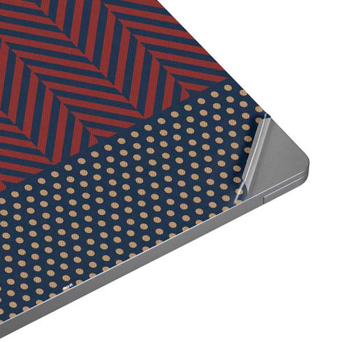 Blocked Polka Dot Chevron Universal Laptop 11in (8.8 x 6.2in) Skin