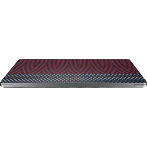 Blocked Polka Dot Chevron Universal Laptop 16.6in (13.4 x 9.7in) Skin