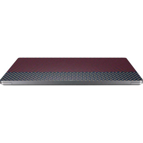 Blocked Polka Dot Chevron Universal Laptop 17in (13.8 x 10in) Skin