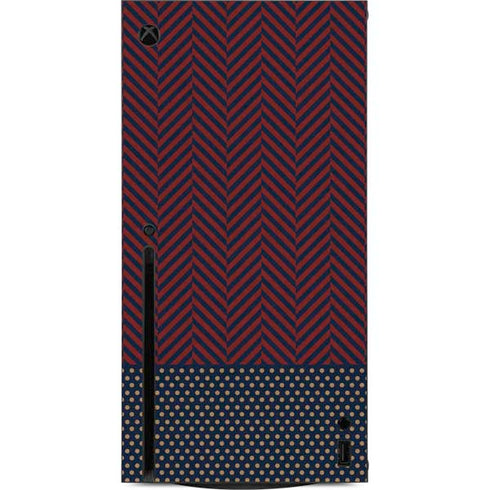 Blocked Polka Dot Chevron Xbox Series X Console Skin