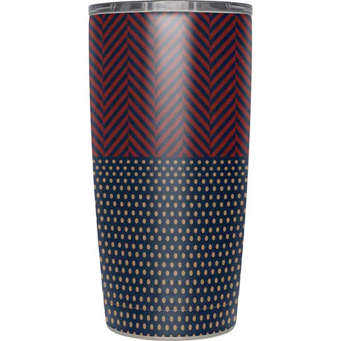 Blocked Polka Dot Chevron Yeti 20oz Tumbler Skin