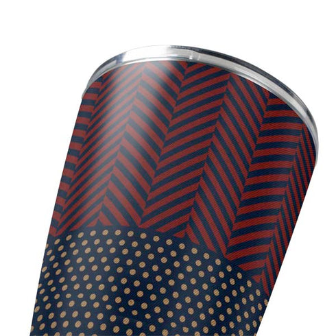 Blocked Polka Dot Chevron Yeti 20oz Tumbler Skin