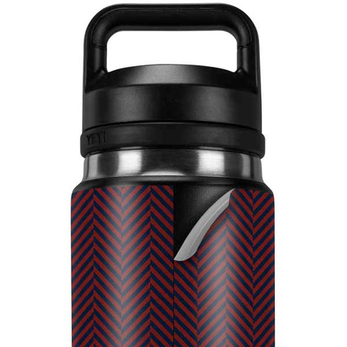 Blocked Polka Dot Chevron YETI Rambler 26oz Bottle Skin