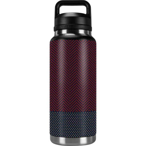 Blocked Polka Dot Chevron YETI Rambler 36oz Bottle Skin