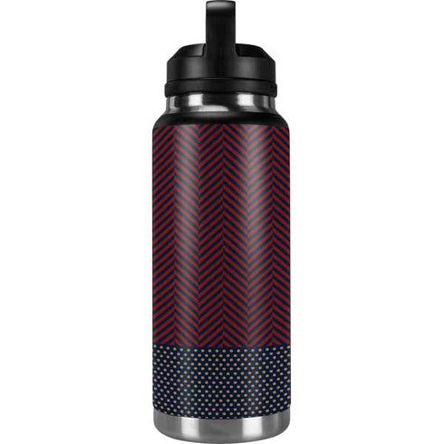 Blocked Polka Dot Chevron YETI Rambler 36oz Bottle Skin