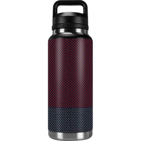 Blocked Polka Dot Chevron YETI Rambler 36oz Bottle Skin