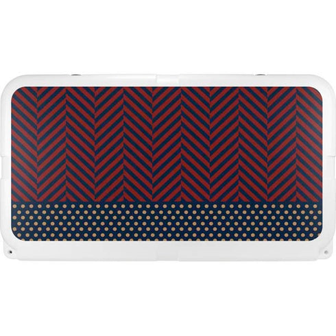 Blocked Polka Dot Chevron YETI Tundra 65 Hard Cooler Skin