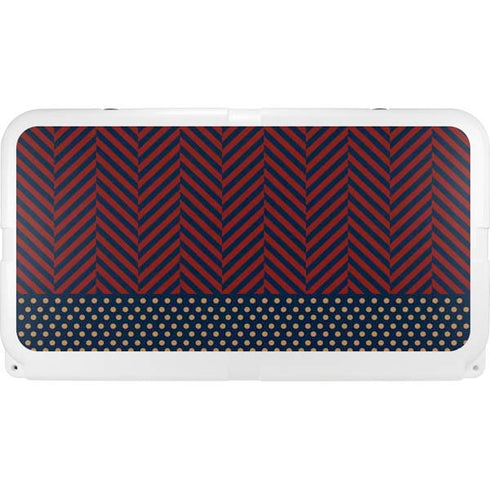 Blocked Polka Dot Chevron YETI Tundra 75 Hard Cooler Skin