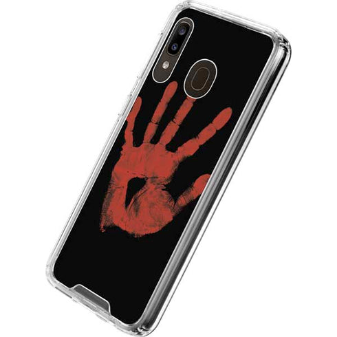 Bloody Handprint Galaxy A30 Clear Case
