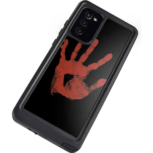 Bloody Handprint Galaxy Note20 5G Waterproof Case