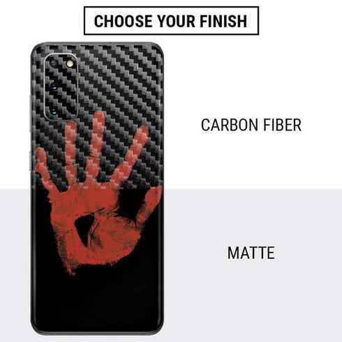 Bloody Handprint Galaxy S20 Skin