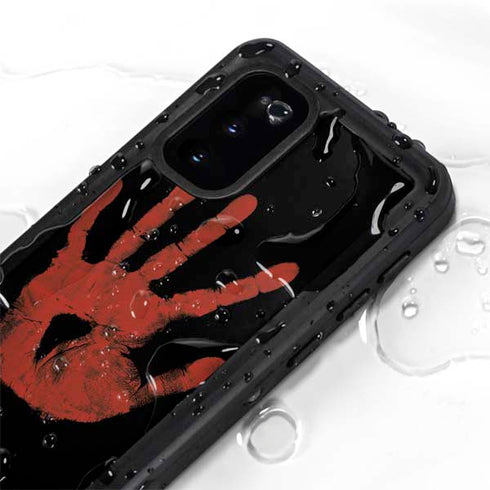 Bloody Handprint Galaxy S20 Waterproof Case