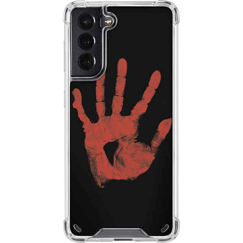Bloody Handprint Galaxy S21 5G Clear Case