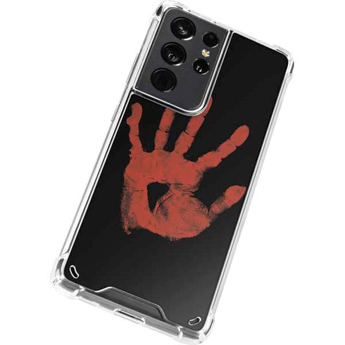 Bloody Handprint Galaxy S21 Ultra 5G Clear Case