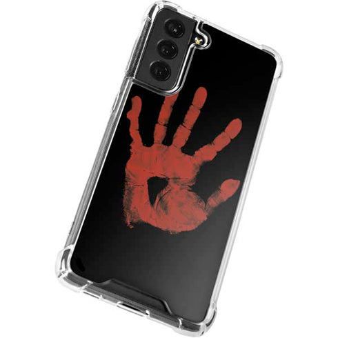 Bloody Handprint Galaxy S22 Clear Case