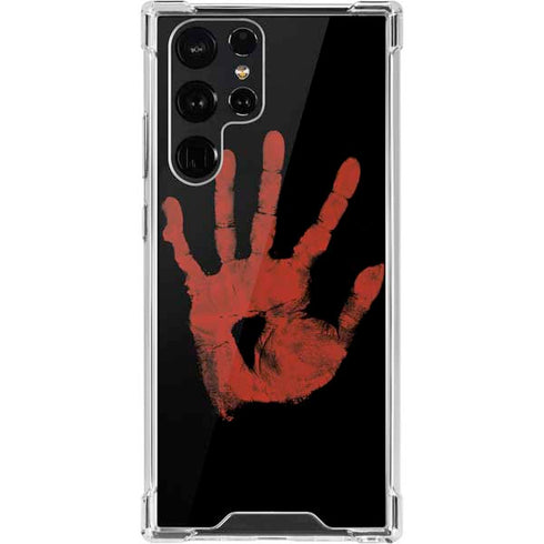 Bloody Handprint Galaxy S22 Ultra Clear Case