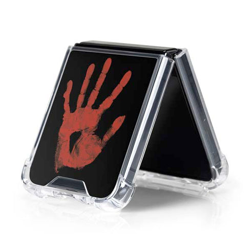Bloody Handprint Galaxy Z Flip5 5G Clear Case