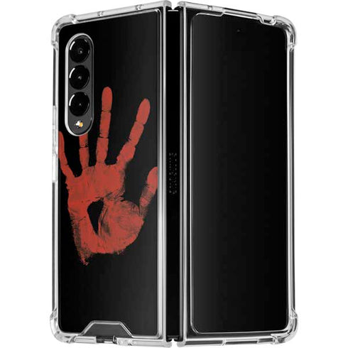 Bloody Handprint Galaxy Z Fold4 5G Clear Case