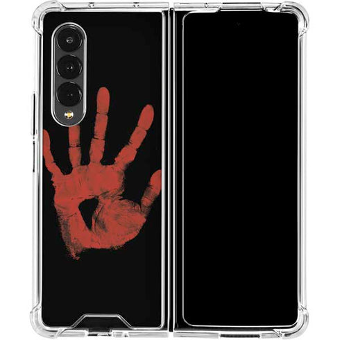 Bloody Handprint Galaxy Z Fold4 5G Clear Case