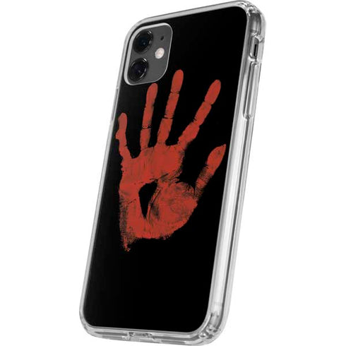 Bloody Handprint iPhone 11 Clear Case