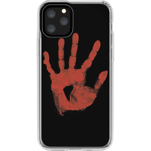 Bloody Handprint iPhone 11 Pro Clear Case