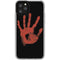 Bloody Handprint iPhone 11 Pro Clear Case