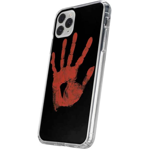 Bloody Handprint iPhone 11 Pro Clear Case