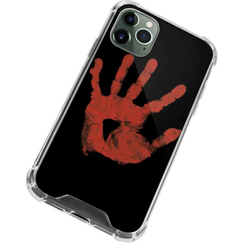 Bloody Handprint iPhone 12 Pro Clear Case