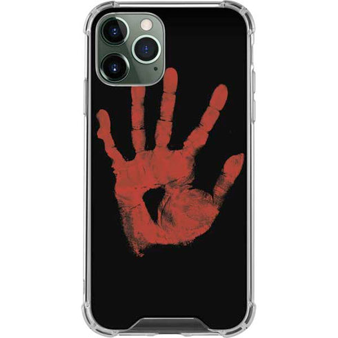 Bloody Handprint iPhone 12 Pro Max Clear Case