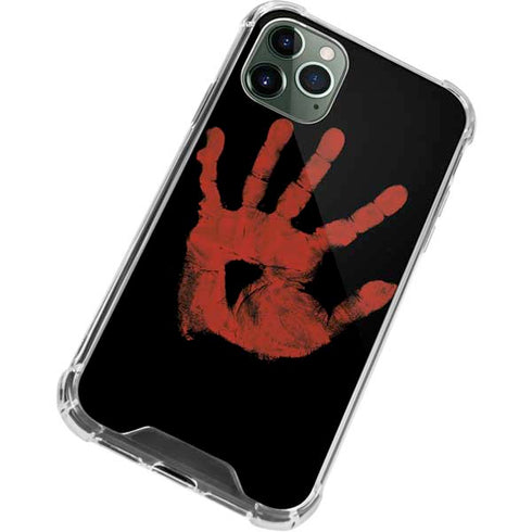 Bloody Handprint iPhone 12 Pro Max Clear Case