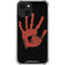 Bloody Handprint iPhone 13 Mini Clear Case