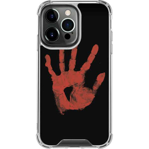 Bloody Handprint iPhone 13 Pro Clear Case
