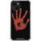Bloody Handprint iPhone 14 Clear Case
