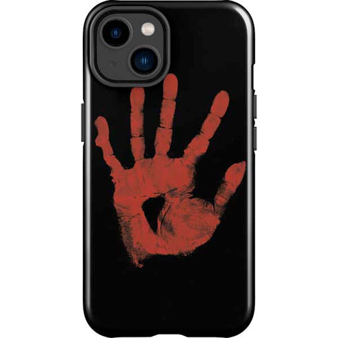 Bloody Handprint iPhone 15 Plus Impact Case