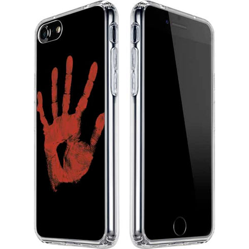 Bloody Handprint iPhone SE (2nd & 3rd Gen) Clear Case