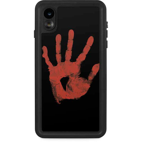 Bloody Handprint iPhone XR Waterproof Case