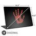 Bloody Handprint Universal Laptop 18in (14.6 x 10.6in) Skin