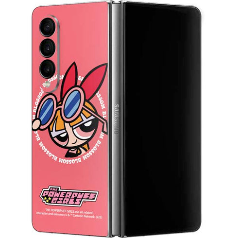 Cartoon Network Powerpuff Girls Blossom Galaxy Z Fold4 5G Skin