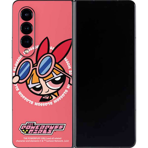 Cartoon Network Powerpuff Girls Blossom Galaxy Z Fold4 5G Skin